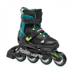 Rollerblade - Microblade XT Kids Skates - black-petrol green 